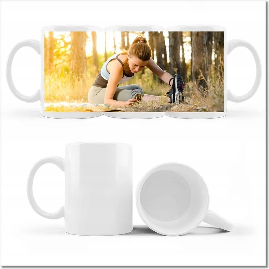 Fotó bögre Stretching a természetben