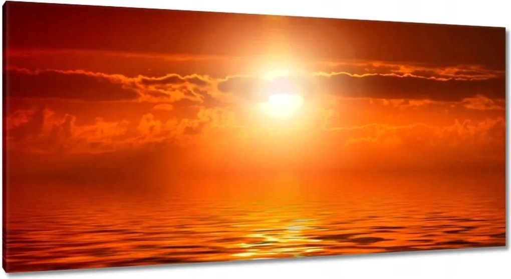 Vászonkép 115x55 Napfelkelte az óceán felett