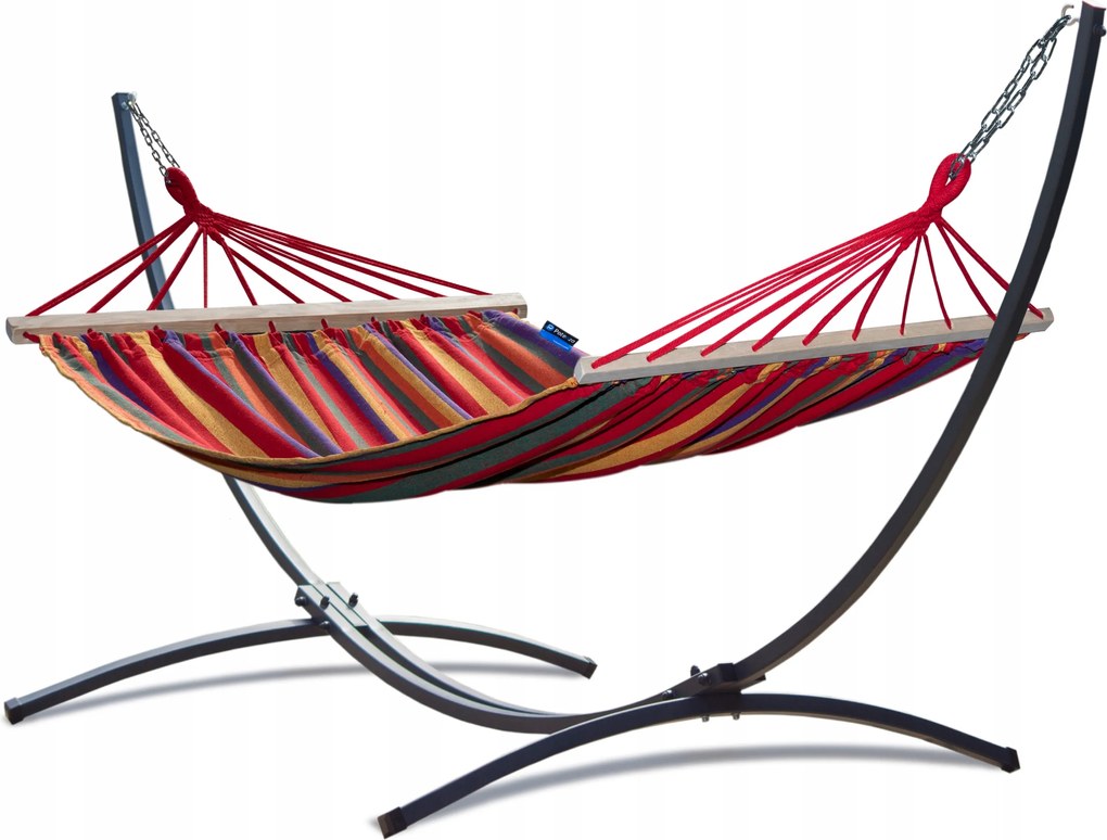 Függőágy keresztlécekkel acél vázzal Indela függőágy teraszra Potenza