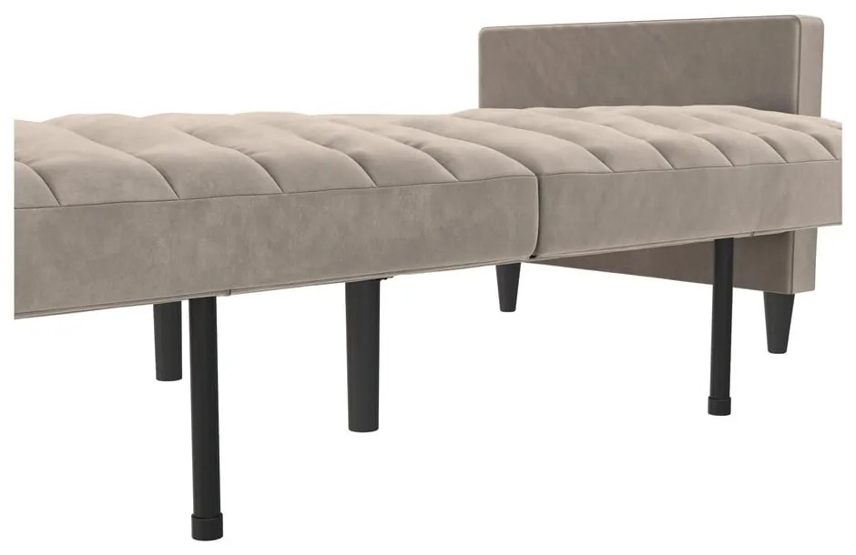 Világosszürke bársony kanapé 207 cm Celine – Støraa