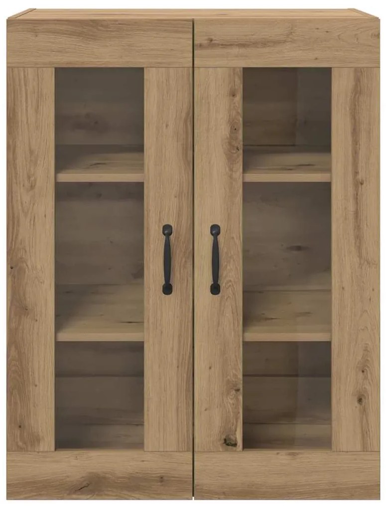 Fali Szekrények 2 pcs kézműves tölgy 69,5 x 34 x 90 cm Faanyag