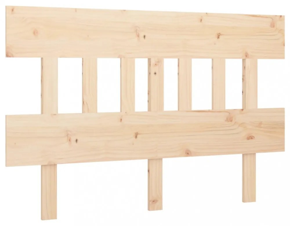 tömör fenyőfa ágyfejtámla 123,5x3x81 cm