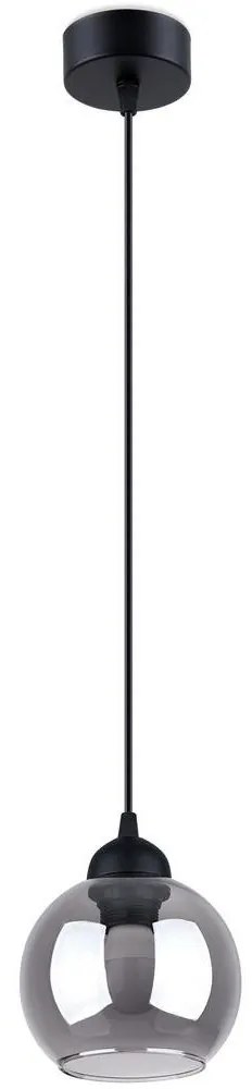 Sollux SL.1141 - Csillár zsinóron ALINO 1xE27/60W/230V fekete