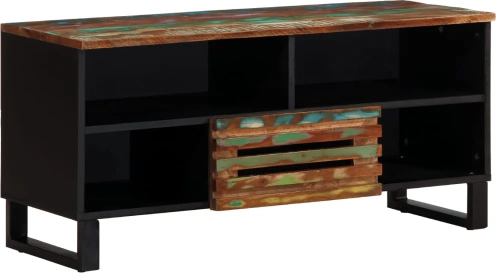 vidaXL tömör akácfa TV-szekrény 100 x 34 x 46 cm