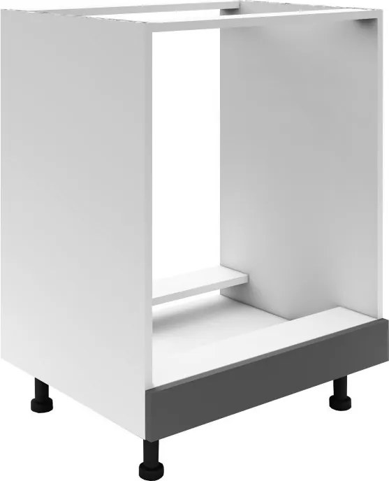 Benita Beépíthető konyhaszekrény Antracit-Fehér 60x50x80 cm