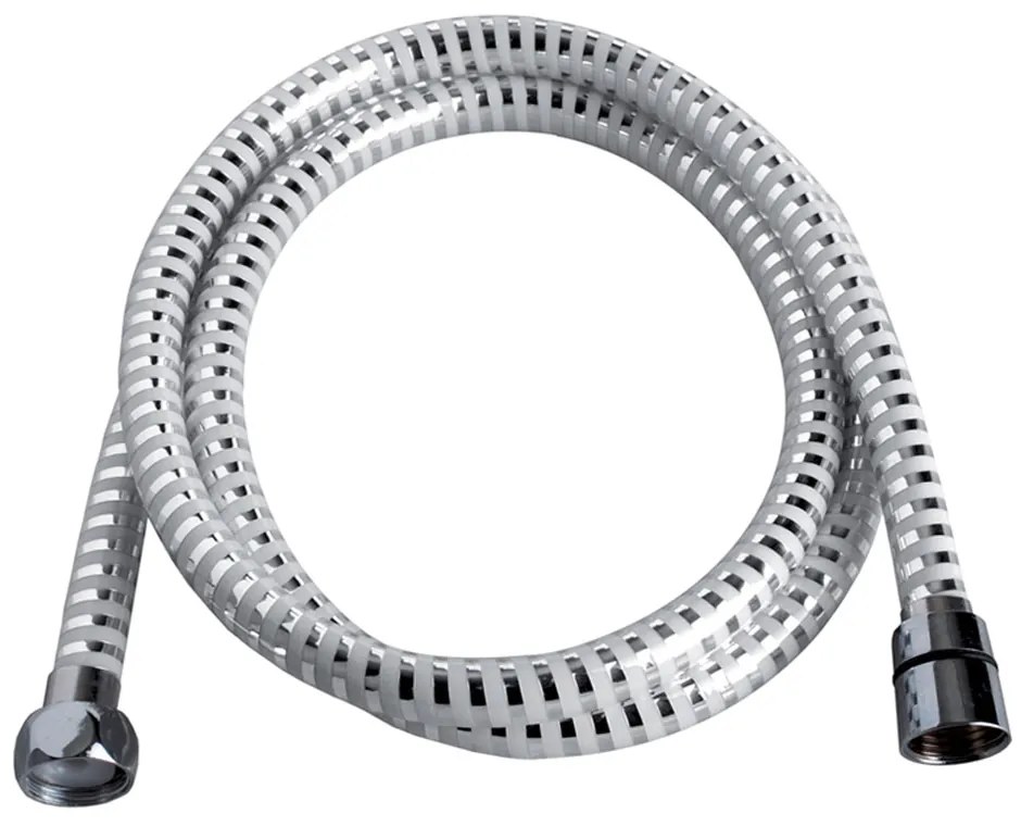 Mereo Mereo, fürdőszett egyállású kézizuhannyal, fehér króm zuhanycsővel és tartóval, MER-CB469A