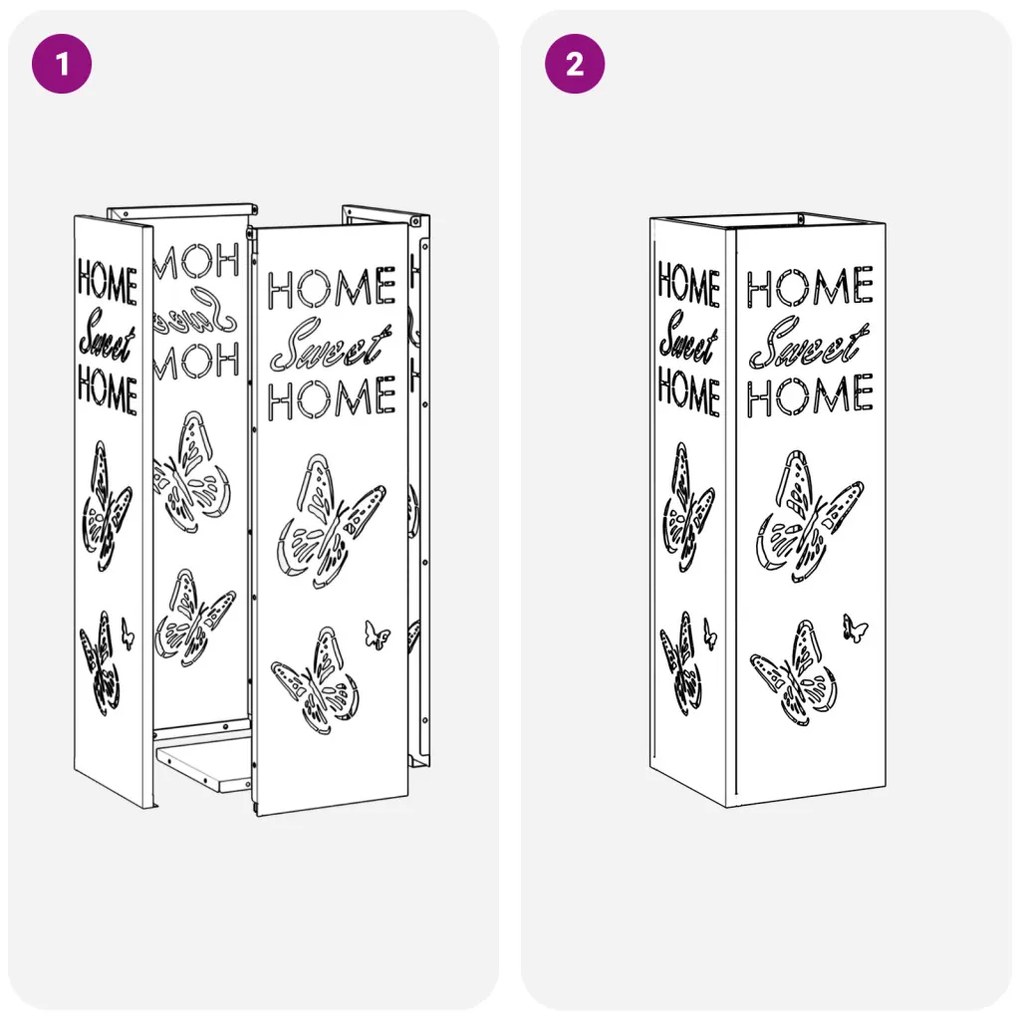 Napernyő Állvány Olívazöld 15.5 x 15.5 x 49 cm Acél