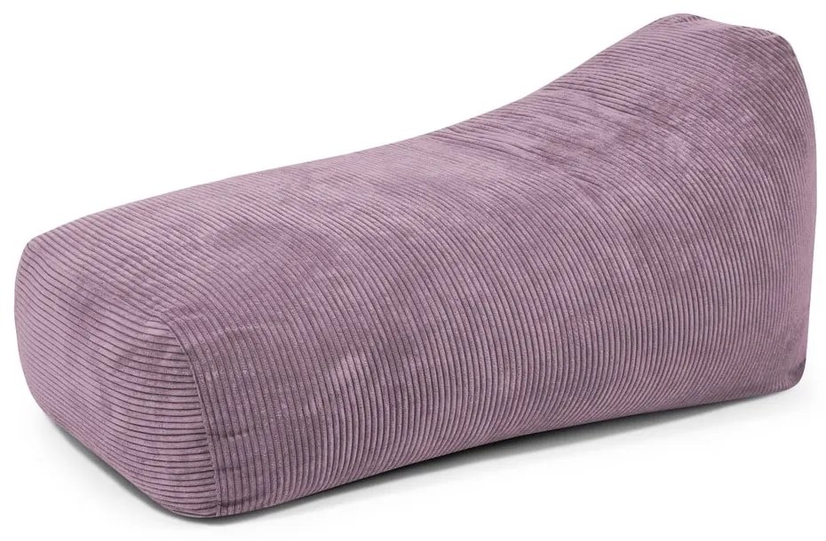Lila kordbársony babzsákfotel Snug Long 140 – SLOWDOWN