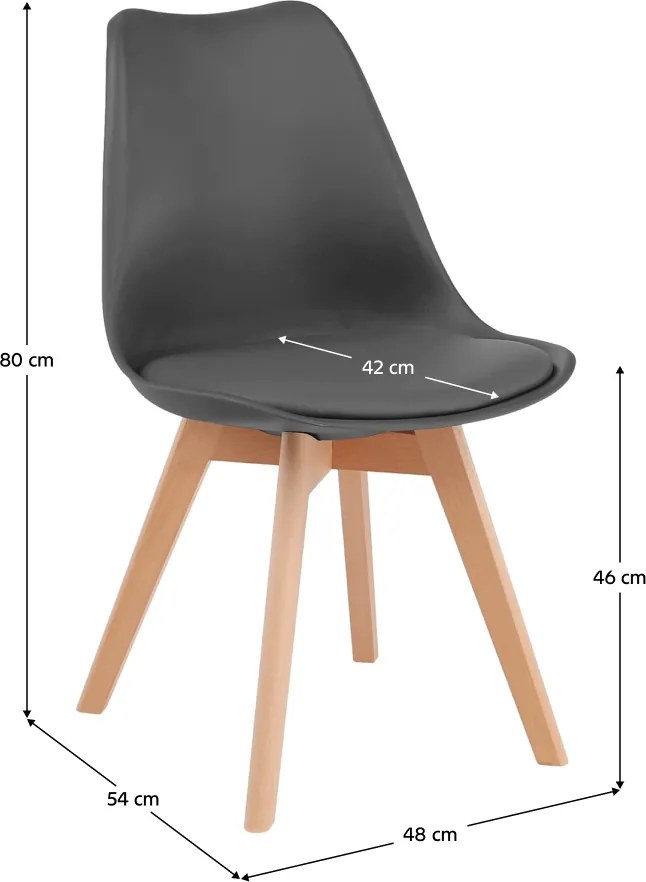 szék, szürke/bükk, BALI 2 NEW