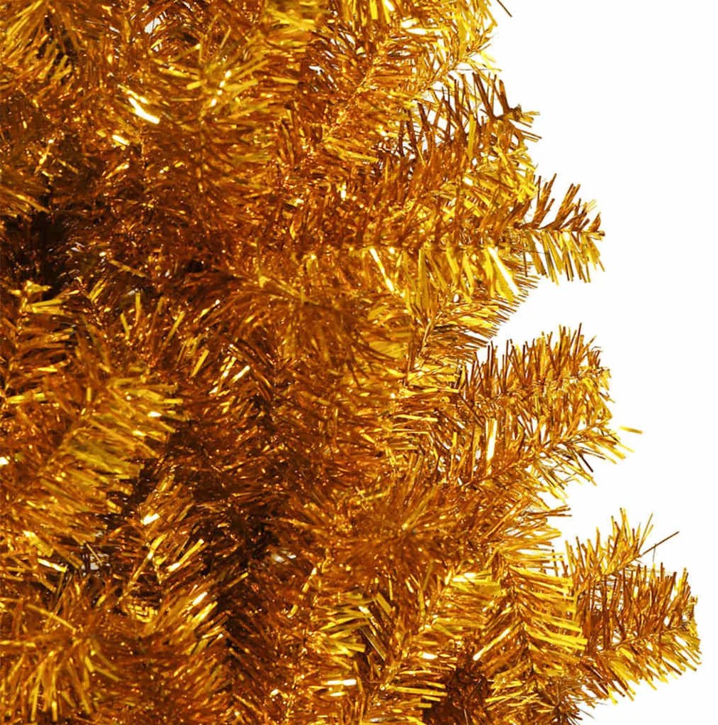 Mű karácsonyfák LED -es lámpákkal Arany 180 cm PET
