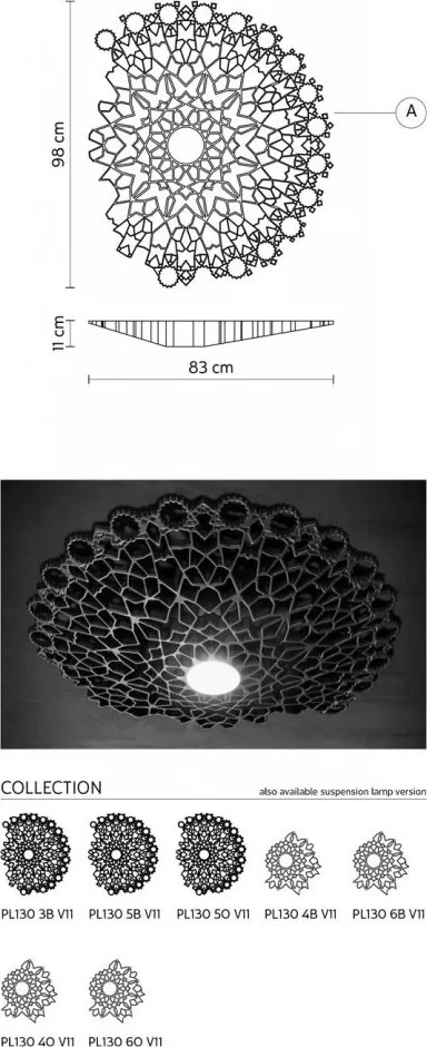KARMAN PL1303OINT Glamour Mennyezeti Lámpa LED IP20