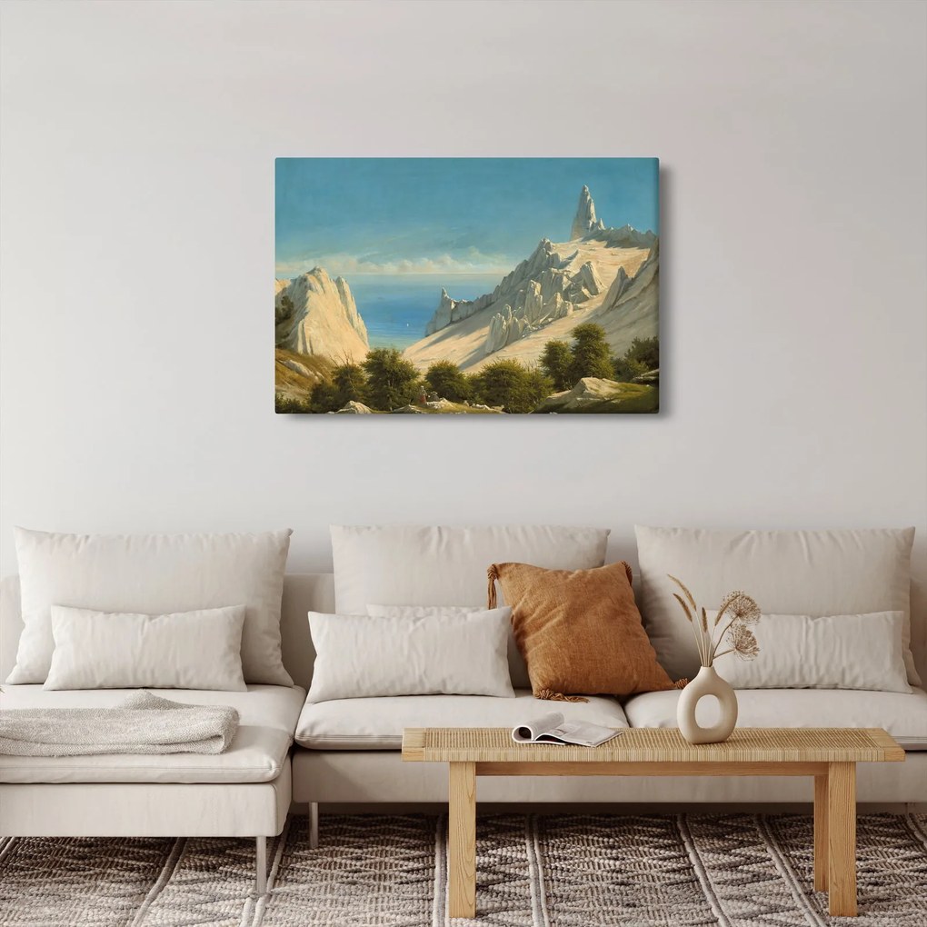Kép - Georg Emil Libert, View of Sommerspiret, the Cliffs of Møn, reprodukciók (90x60 cm)