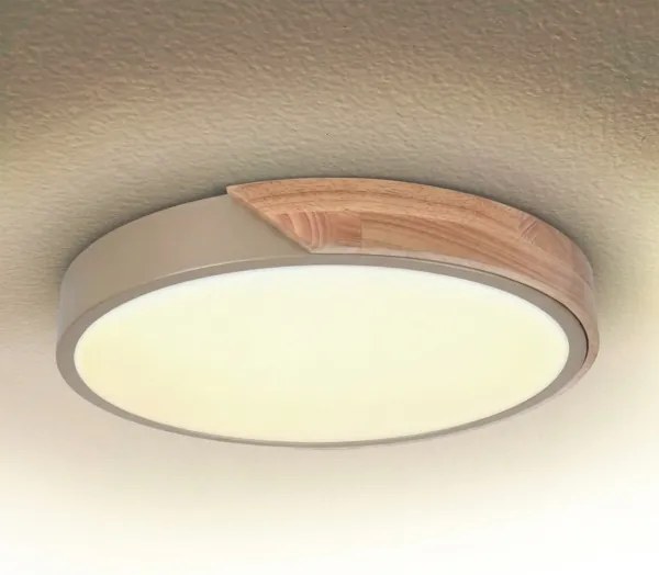 BRILAGI - LED Mennyezeti lámpa PILANA LED/24W/230V tölgy/bézs Ø 30 cm
