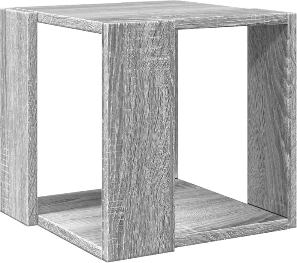 vidaXL szürke sonoma színű szerelt fa dohányzóasztal 32 x 32 x 30 cm