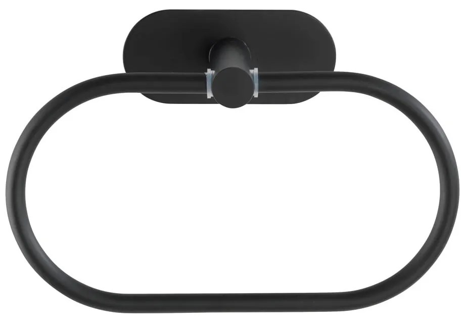 Orea Ring Turbo-Loc® rozsdamentes acél matt fekete fali törölköző tartó - Wenko