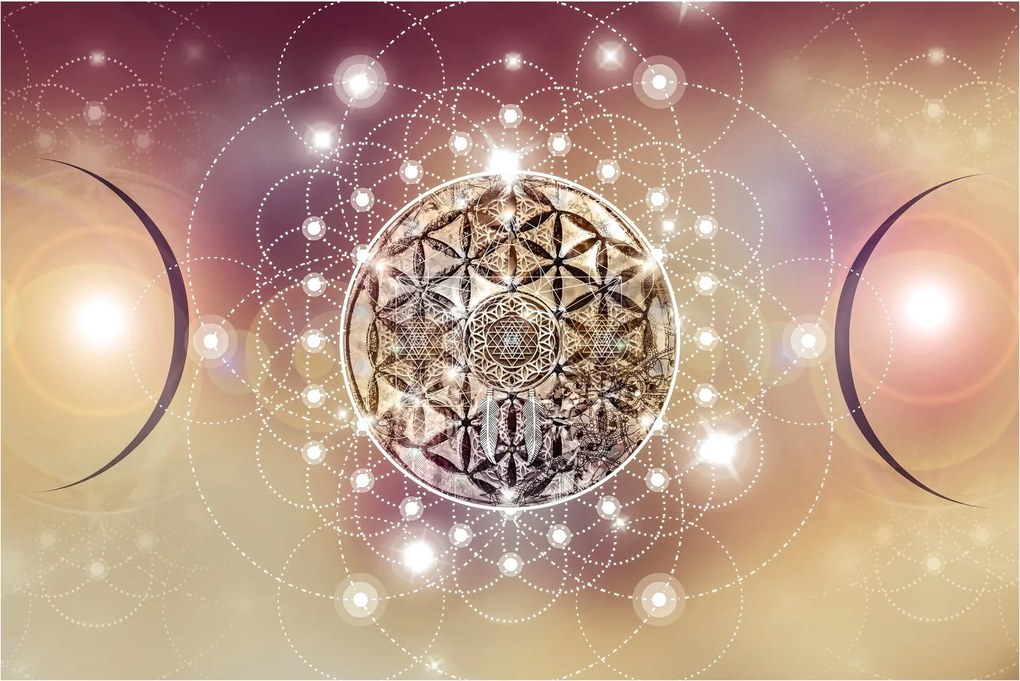 Kép - Mandala elemekkel (90x60 cm)