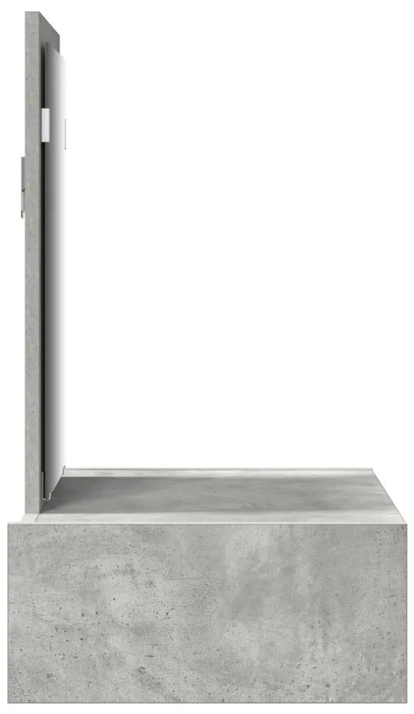 Fali sminkasztal Beton szürke 60x40x70 cm