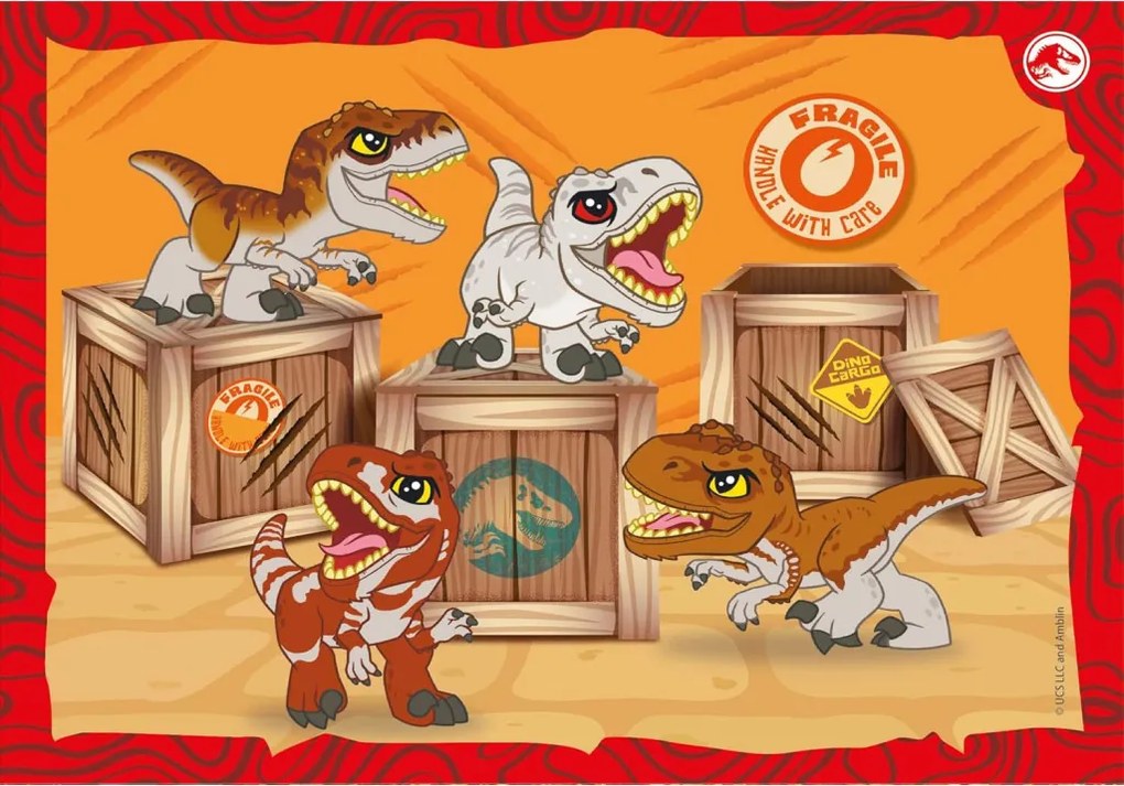 Jurassic World On the Loose 4 az 1-ben puzzle Clementoni