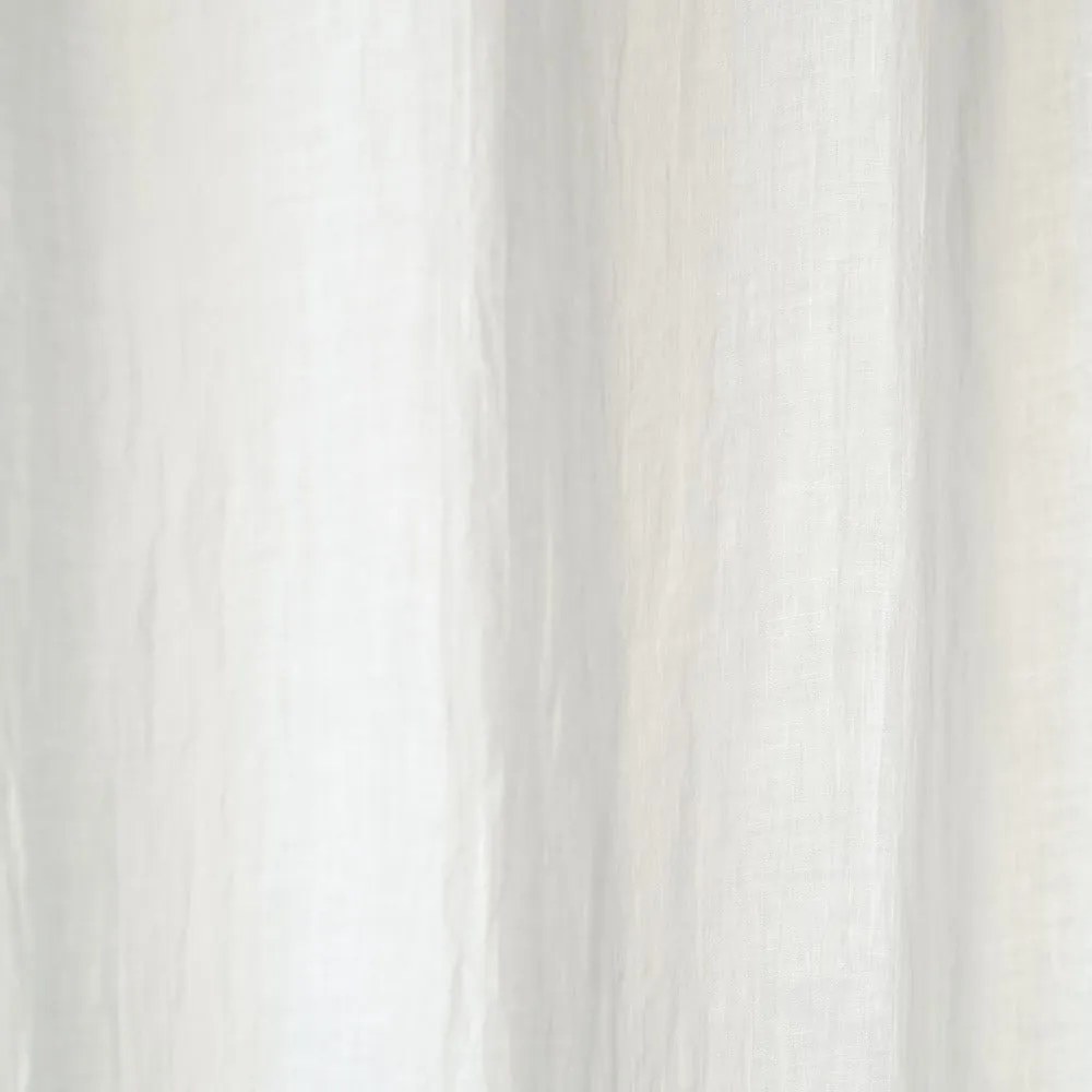 Daytime fehér len függöny, 250 x 130 cm - Linen Tales