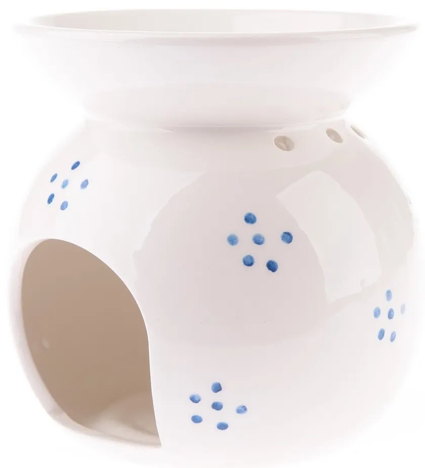 Campesino fehér porcelán aromalámpa, 9,8 x 12,5 cm