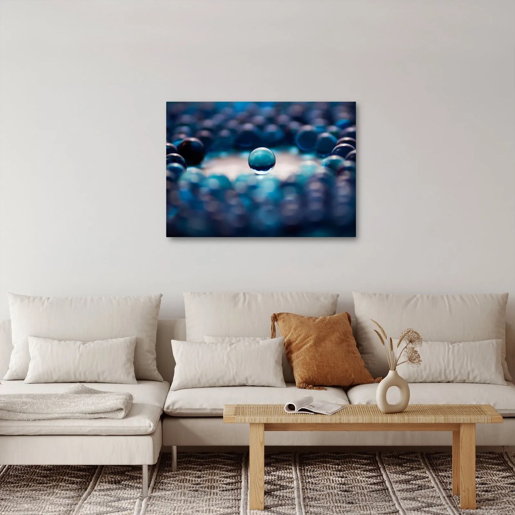 Festés - Kék golyók (70x50 cm)