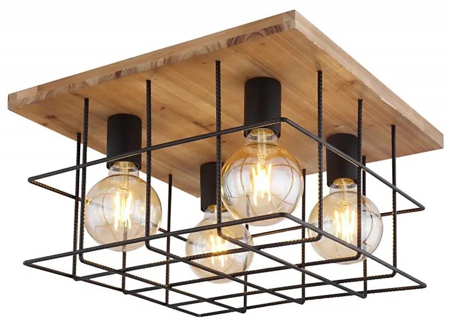 Globo 15530-4D - Mennyezeti lámpa MERRIL 4xE27/60W/230V