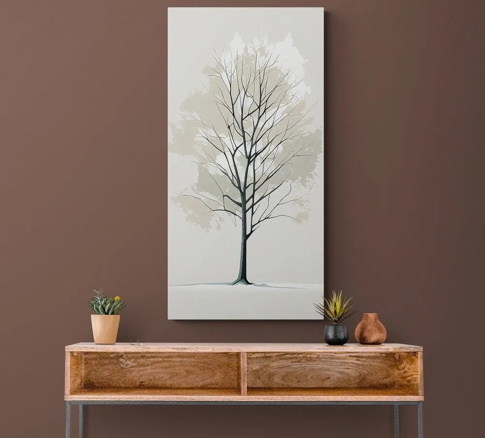 Kép egy fa minimalista kivitelben