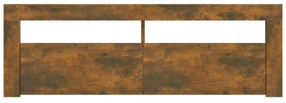 füstös tölgy színű TV-szekrény LED-ekkel 120 x 35 x 40 cm