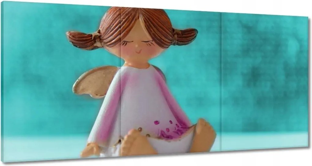 Vászonkép 180x90 Angyalka Rózsaszín ruha