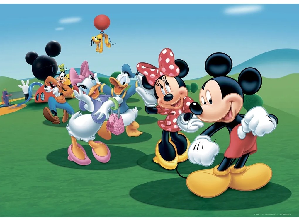 Gyerek fotótapéta Mickey Mouse, 156 x 112 cm