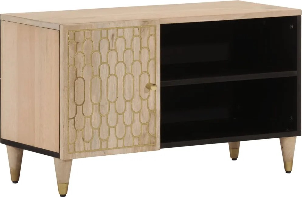 vidaXL tömör mangófa TV-szekrény 80 x 31 x 46 cm
