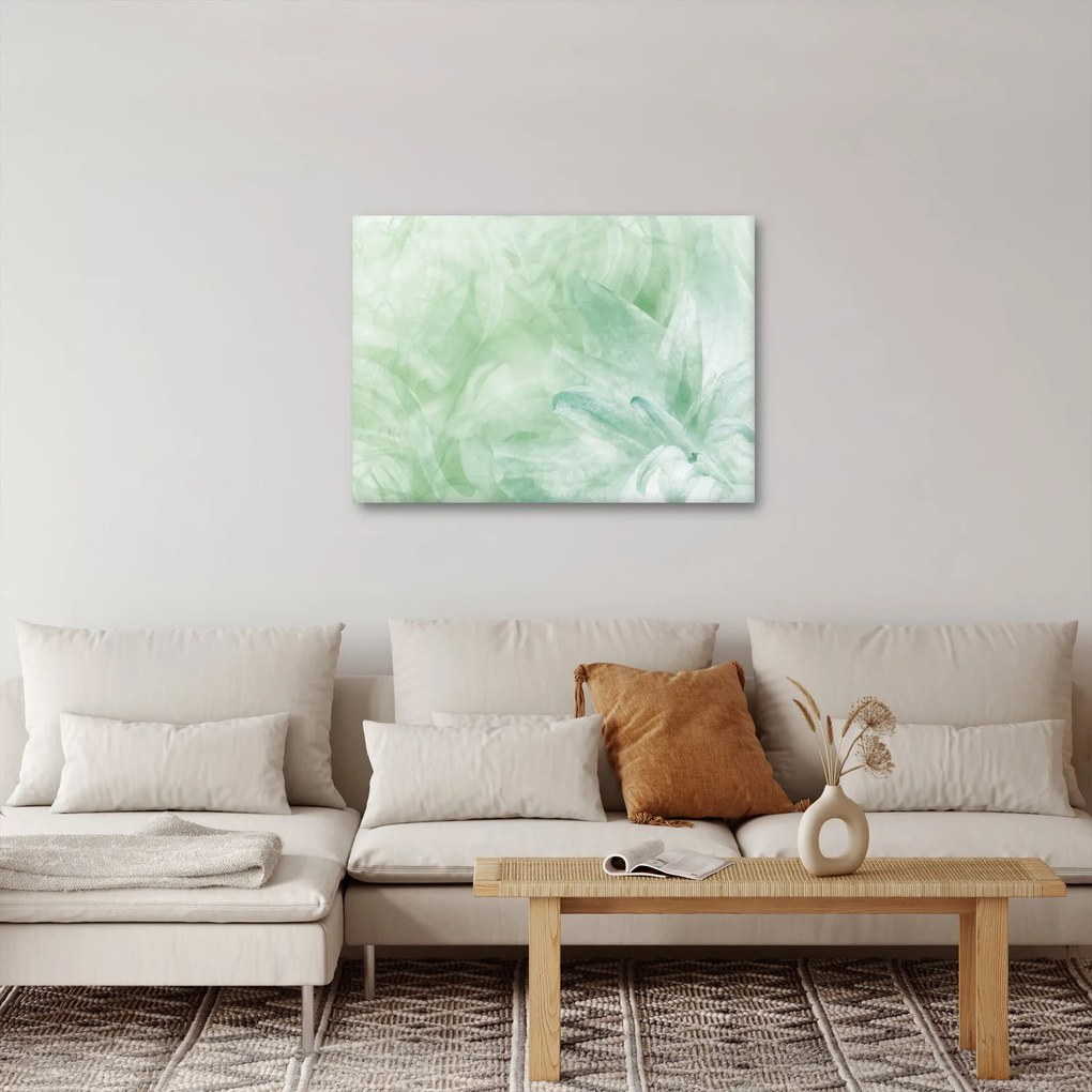 Kép - Zöld virág (70x50 cm)