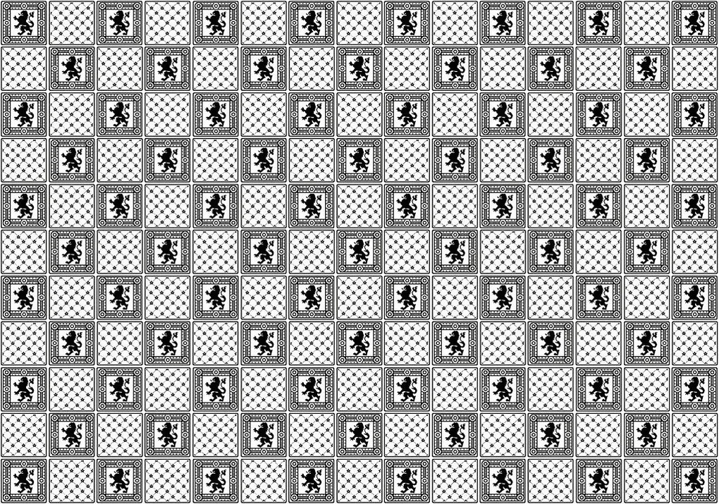 Flizelin fotótapéta Fekete-fehér Oroszlán Heraldika Klasszikus 200x140 +ragasztó