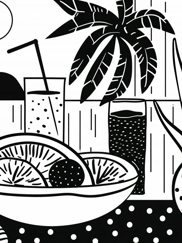 Poszter 15x20cm Trópusi játék