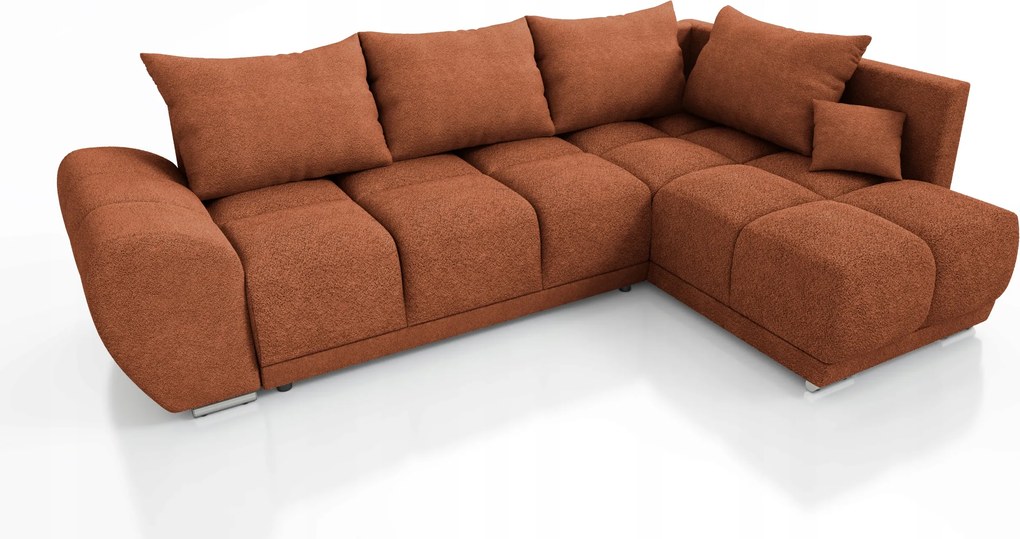 Vörös Összecsukható Sarok Alvás Funkcióval Forrest Jobb Oldali Bouckle Szaruhártya