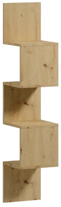 Fali polc SUNEDO 25x125 cm, artisan tölgy