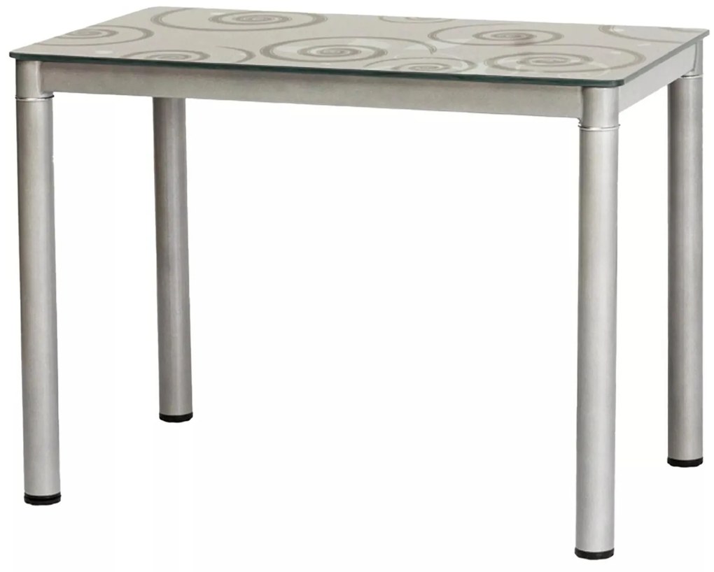 Étkezőasztal 100 cm Damion (szürke + szürke) (4 fő részére). 1050085