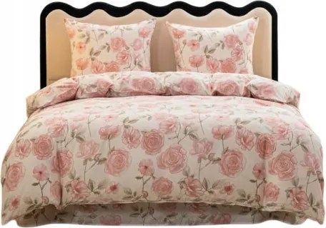 Ágynemű garnitúra 140x200 Pamut szatén 70x80 párnahuzat Puha Mintás