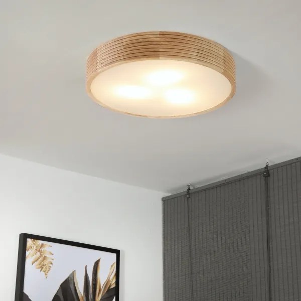 Brilagi - CARVALHO MODERN LED mennyezeti lámpa 3xE27/60W/230V, átmérő 47,5 cm, tölgy