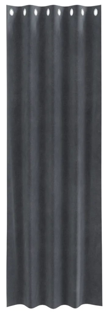 Függönyök függönyökkel 2 pcs Világosszürke 140 x 260 cm Bársony