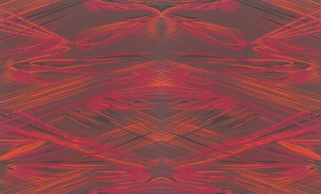 Piros Tapéta Absztrakt Vinyl Mintával 10,05 m x 106,00 cm