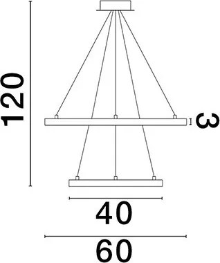 NOVALUCE 9172866 EMPATIA Modern Led Függesztett Lámpa LED IP20