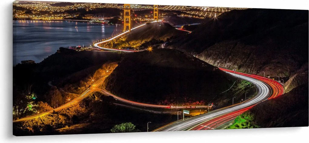 Kép - Golden Gate Bridge (120x50 cm)