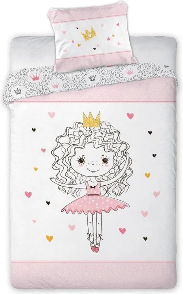 Balerina Deluxe 3D gyerek agynemuhuzat 140x200cm90x70cm faro