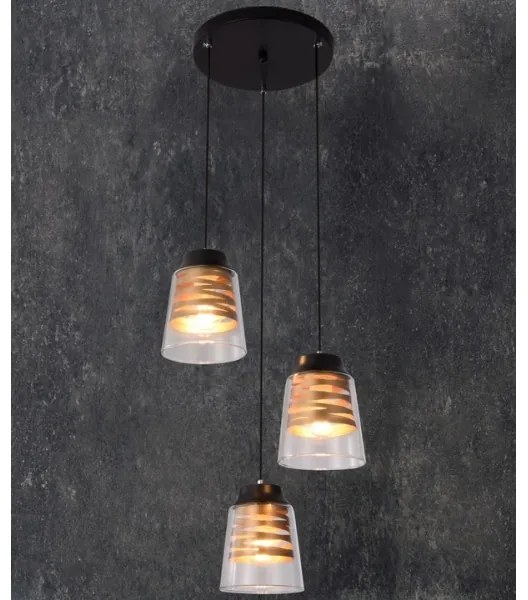 Csillár zsinóron FRESNO 3xE27/60W/230V