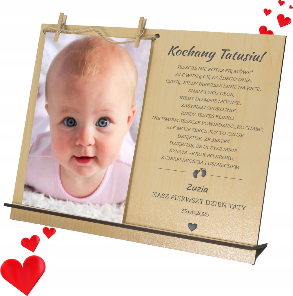 Keret Ajándék Apák első napjára Gravírozás Apának Ajándék szobor