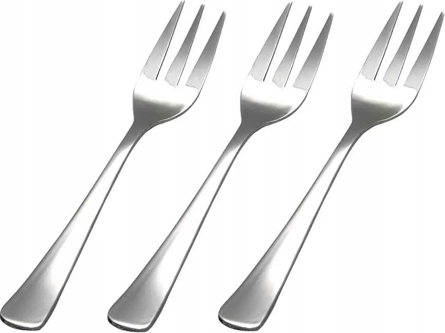 Livarno home Desszertvilla süteményekhez, fényes Acél 3 db (29/G-705)