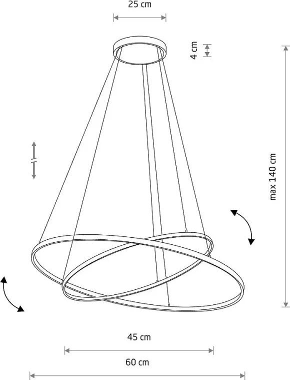 NOWODVORSKI 10864 CIRCOLO Modern Led Függesztett Lámpa LED IP20