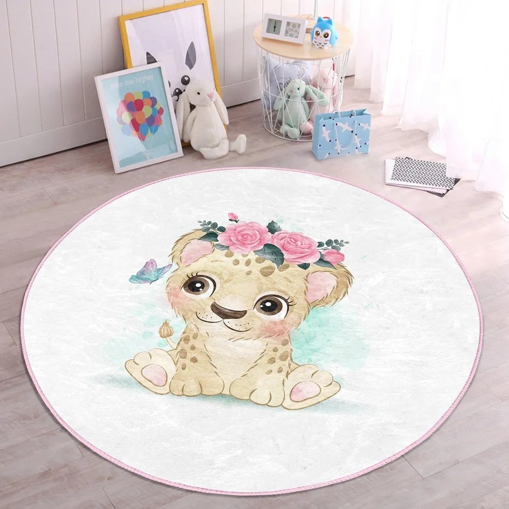 Fehér gyerek szőnyeg ø 80 cm Comfort – Mila Home