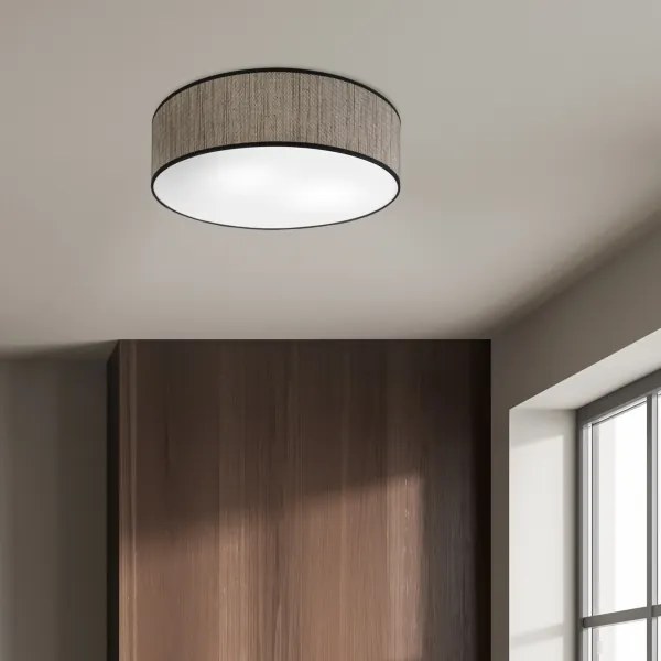 Mennyezeti lámpa SIRJA 2x E27/15W/230V, Ø 45 cm, barna